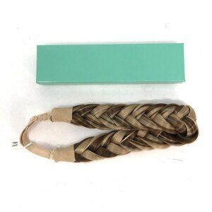 Madison Braids Braided Headband The Halo Brunette Blond Adjustable Elastic Strap